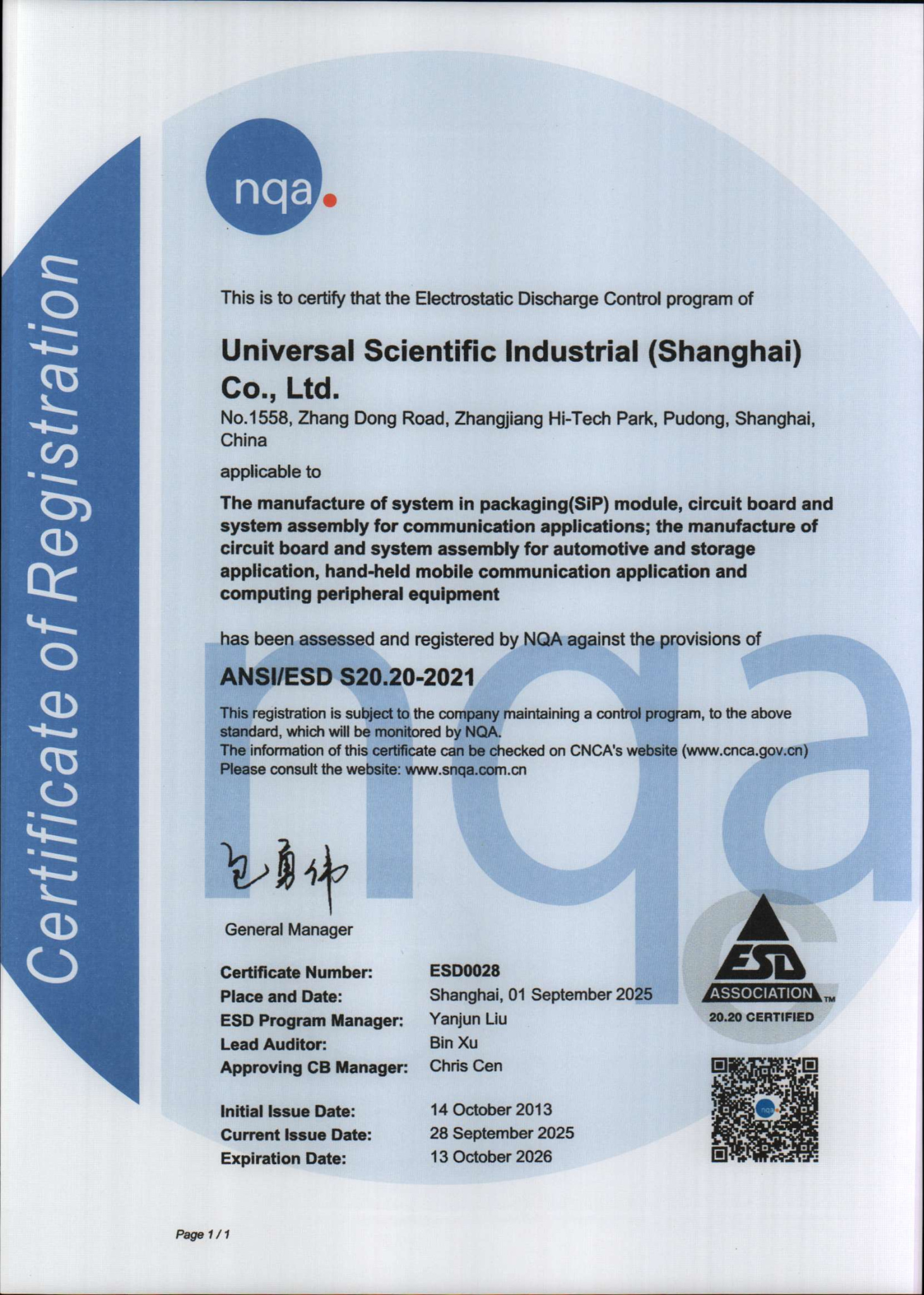 Universal Scientific Industrial
